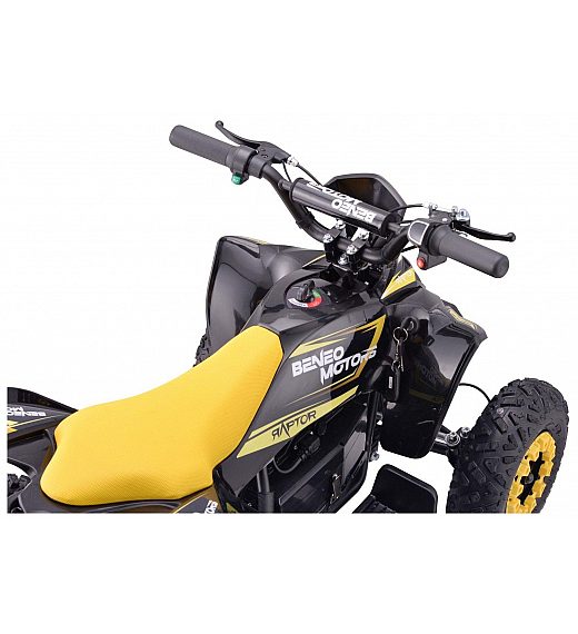 36V štirikolesnik na akumulator Raptor 800W, rumen