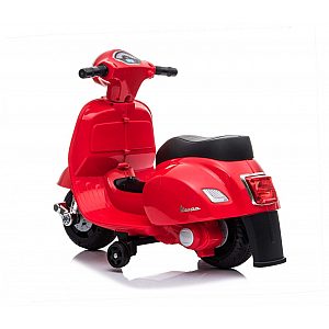7,2V motor za otroke Vespa GTS Li-Ion, 30W, usnje, rdeča