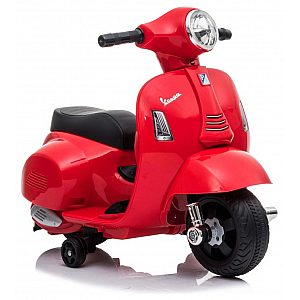 7,2V motor za otroke Vespa GTS Li-Ion, 30W, usnje, rdeča