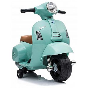 7,2V motor za otroke Vespa GTS Li-Ion, 30W, usnje, teal