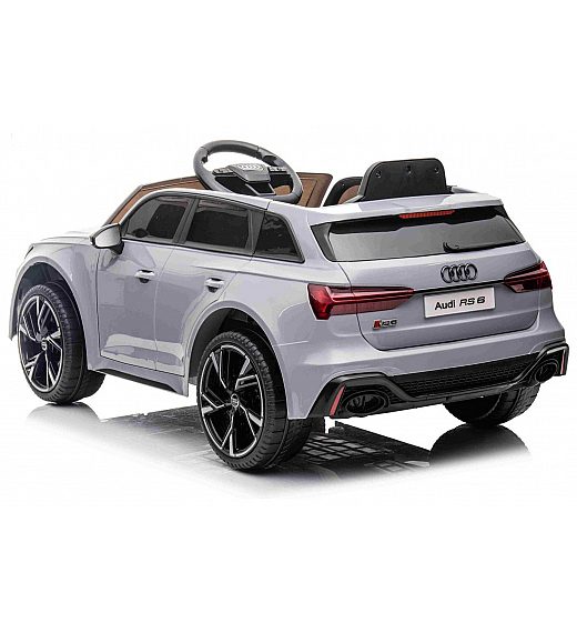 akumulatorski avto Audi RS6, 12V, siv