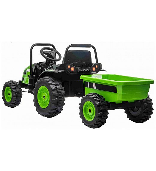 12V akumulatorski traktor sa prikolicom POWER zeleni