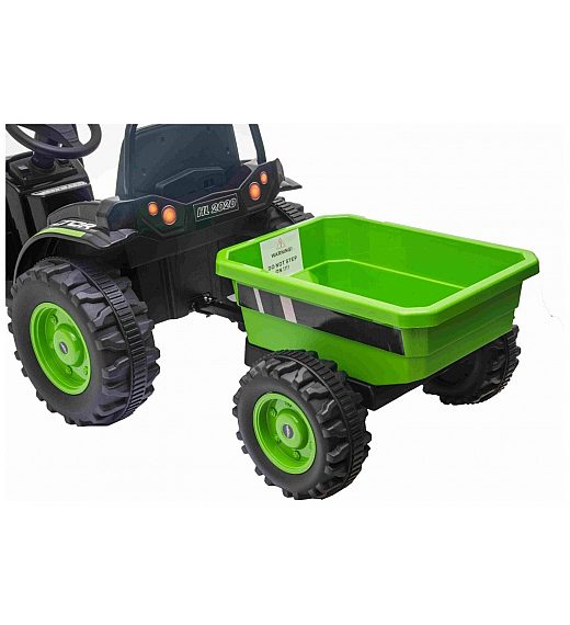 12V akumulatorski traktor sa prikolicom POWER zeleni