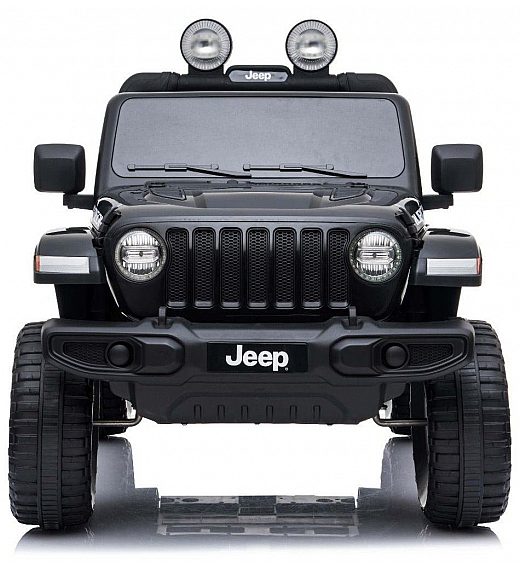 12V JEEP Wrangler RUBICON 4x4 - otroški avto na akumulator, črn
