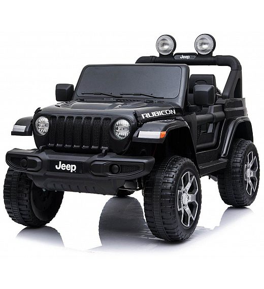 12V JEEP Wrangler RUBICON 4x4 - dječji akumulatorski auto, crni