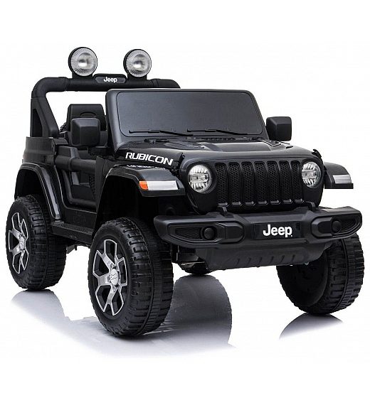 12V JEEP Wrangler RUBICON 4x4 - dječji akumulatorski auto, crni