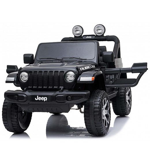 12V JEEP Wrangler RUBICON 4x4 - dječji akumulatorski auto, crni