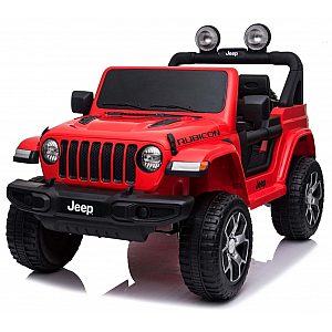 12V JEEP Wrangler RUBICON 4x4 - dječji akumulatorski auto, crveni