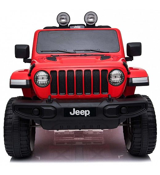 12V JEEP Wrangler RUBICON 4x4 - otroški avto na akumulator, rdeč