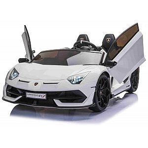 12V Lamborghini Aventador bijeli - dječji automobil na baterije