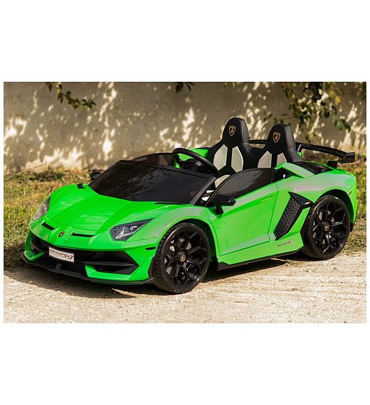 12V Lamborghini Aventador zelen - otroški avto na akumulator