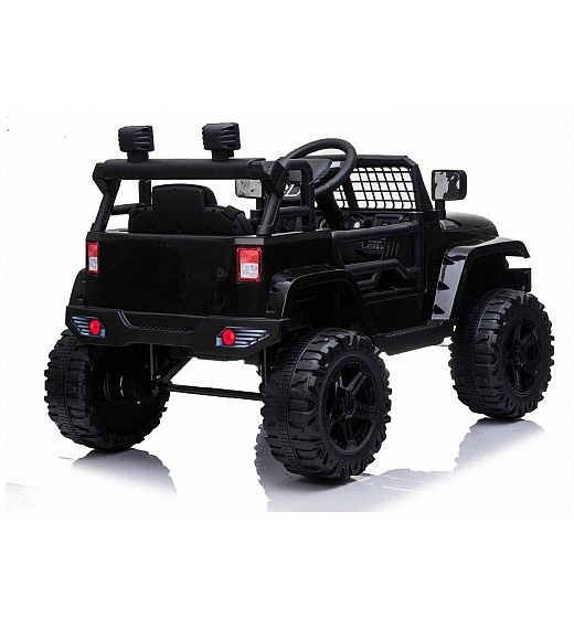 12V OFFROAD - otroški avto na akumulator, črn