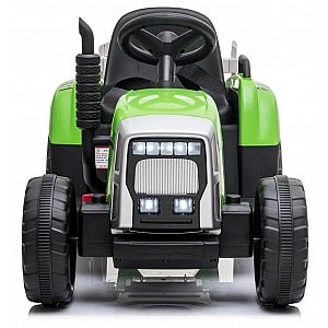 12V Traktor s prikolicom zelen