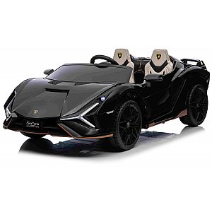 12V električni avtomobil za otroke Lamborghini Sian 4X4 - črn