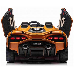 12V otroški avto na akumulator Lamborghini Sian 4X4 - oranžen