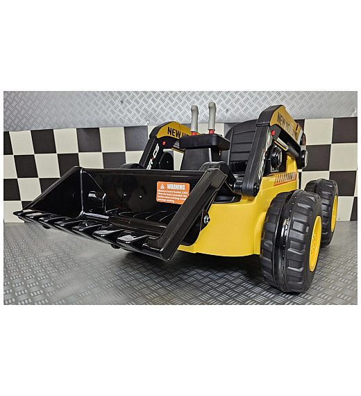 12V New Holland - otroški bager v rumeni barvi Cars4kids