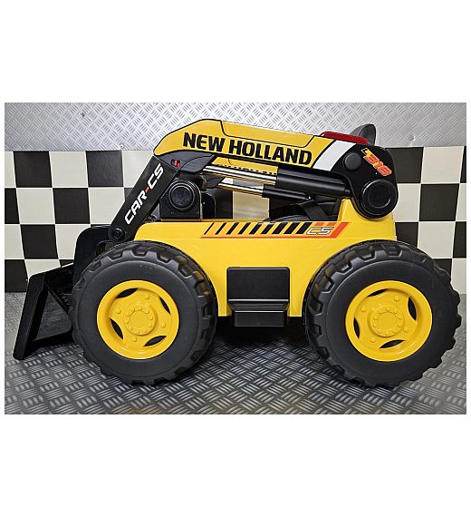 12V New Holland - otroški bager v rumeni barvi Cars4kids