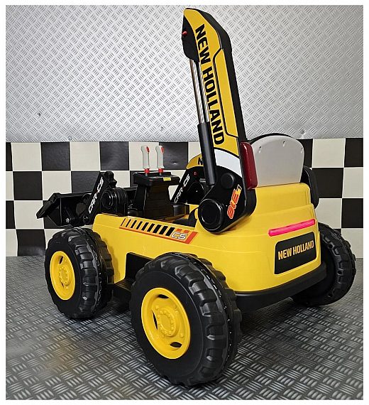 12V New Holland - otroški bager v rumeni barvi Cars4kids