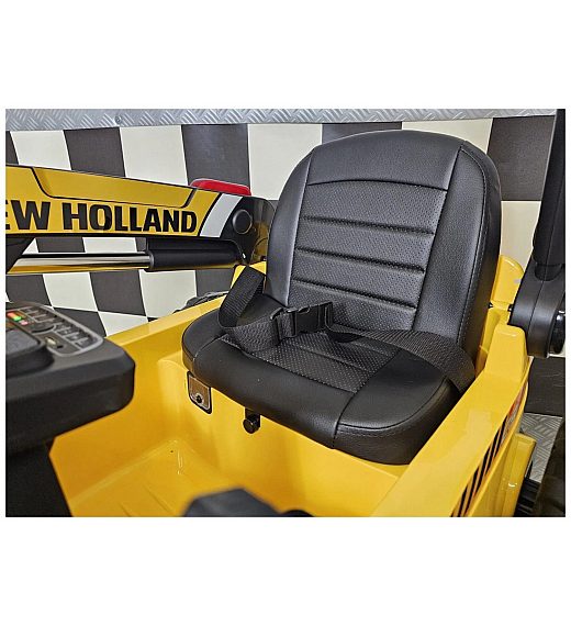 12V New Holland - otroški bager v rumeni barvi Cars4kids