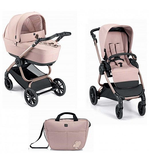 Dječja kolica DUO TECHNO BABILA Pink Cam