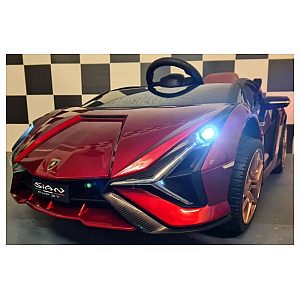 12V avto na akumulator Lamborghini SIAN Metallic Red