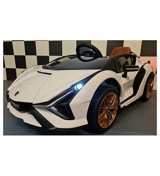 12V avto na akumulator Lamborghini SIAN White Cars4kids