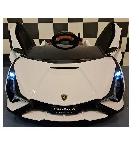 12V avto na akumulator Lamborghini SIAN White Cars4kids