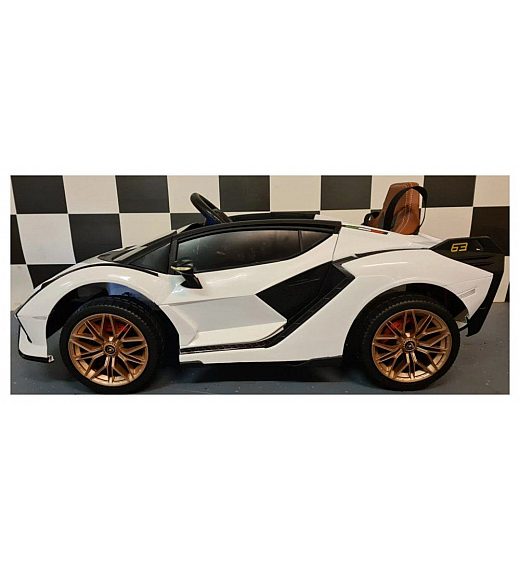 12V avto na akumulator Lamborghini SIAN White Cars4kids