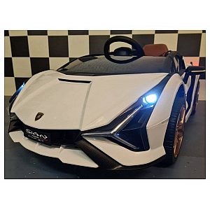 12V avto na akumulator Lamborghini SIAN White