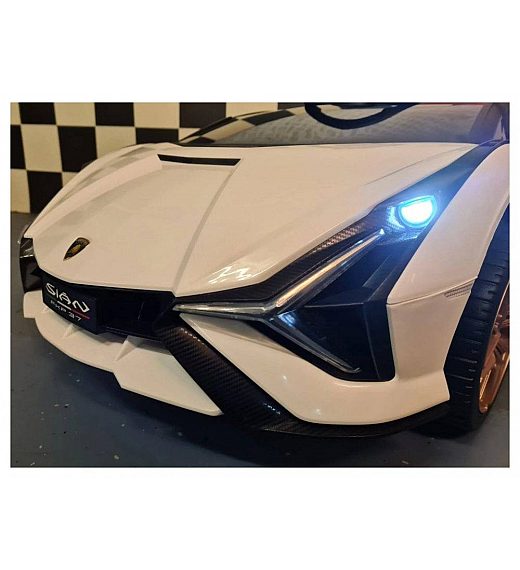 12V avto na akumulator Lamborghini SIAN White Cars4kids
