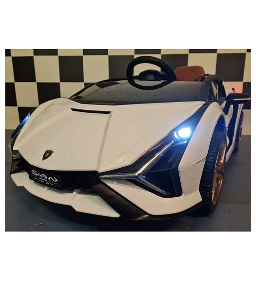 12V avto na akumulator Lamborghini SIAN White Cars4kids