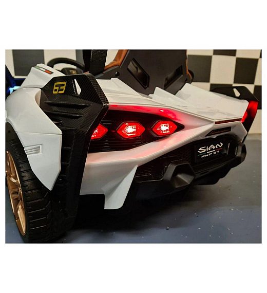 12V avto na akumulator Lamborghini SIAN White Cars4kids