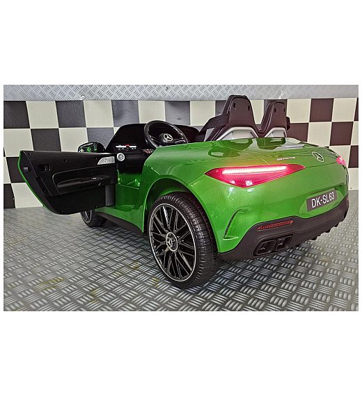 Avto na akumulator 12V Mercedes SL63 Metallic Green Cars4kids