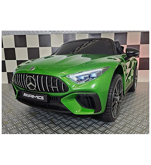 Avto na akumulator 12V Mercedes SL63 Metallic Green Cars4kids