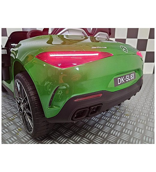 Avto na akumulator 12V Mercedes SL63 Metallic Green Cars4kids