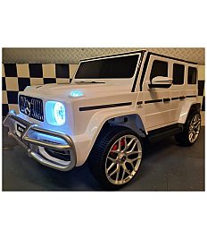 24V Mercedes G63 - otroški avto na akumulator, bel