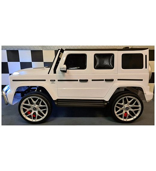 24V Mercedes G63 - otroški avto na akumulator, bel Cars4kids