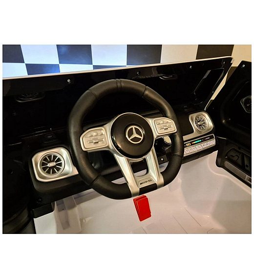24V Mercedes G63 - otroški avto na akumulator, bel Cars4kids