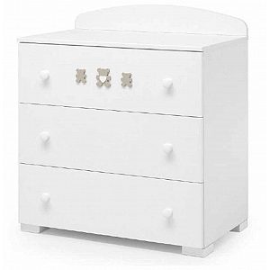 Predalnik komoda MOLLY White Tortora