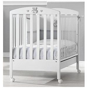 Lesena otroška postelja CHARLY White Grey