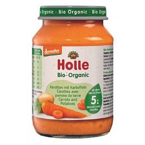 Holle Kašica od mrkve s krumpirom od 5. mjeseca, 190g, BIO DEMETER