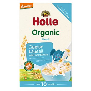 Junior večzrnata žitna kašica Cornflakes po 10. mesecu HOLLE, BIO-DEMETER 250g
