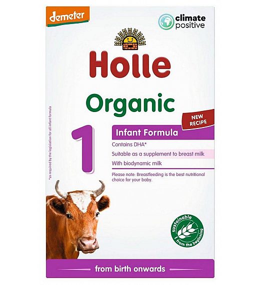 Holle začetno mleko za dojenčke 1 z DHA od rojstva, 400g, BIO-DEMETER
