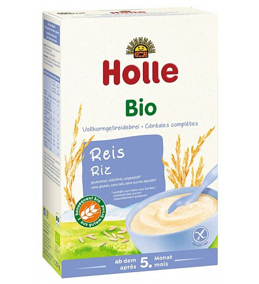Kaša riževi kosmiči z 5. mesecem HOLLE, BIO 250g