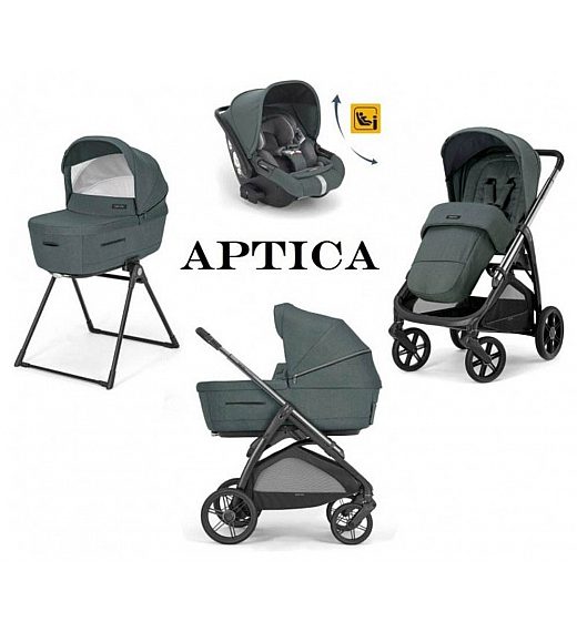 Dječja kolica 4u1 APTICA Quattro Recline Emerald Green Inglesina