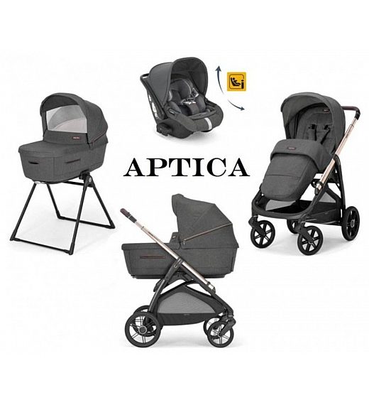 Dječja kolica 4u1 APTICA Quattro Darwin Recline Velvet Grey Inglesina