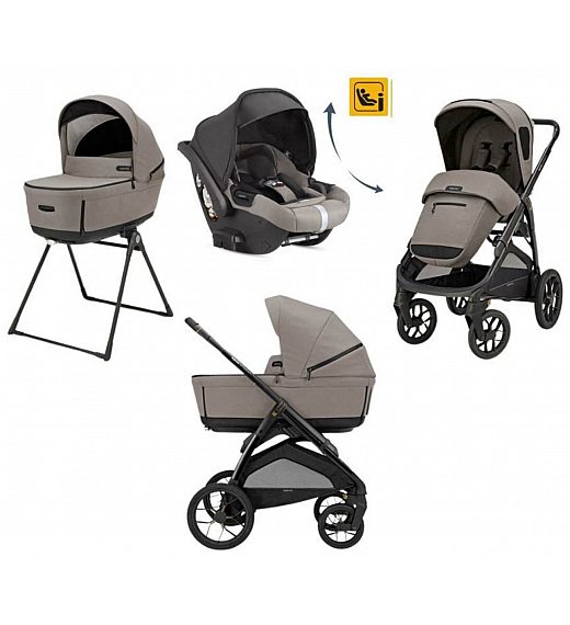 Dječja kolica 4u1 Quattro APTICA XT DARWIN RECLINE Tundra Beige Inglesina