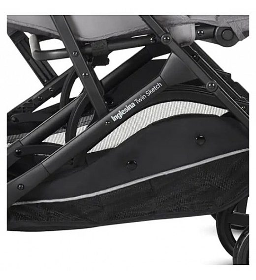 Dječja kolica za blizance Inglesina TWIN SKETCH Black Grey