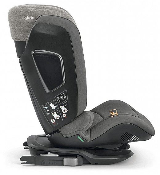 Avto sedež I-Size CARTESIO Vulcan Black 100-150 cm Inglesina