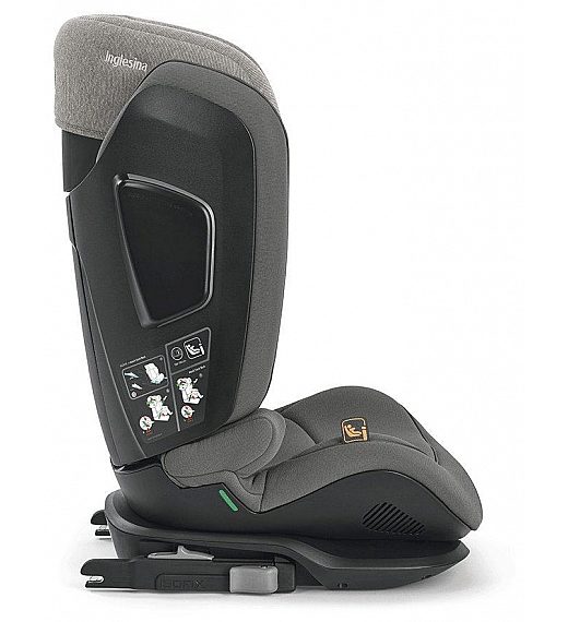 Avto sedež I-Size CARTESIO Vulcan Black 100-150 cm Inglesina